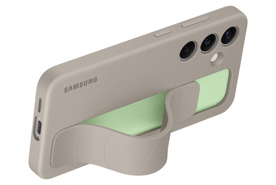 Back panel cover Samsung  GS921CUE Standing Grip Case Samsung Galaxy S24, Taupe