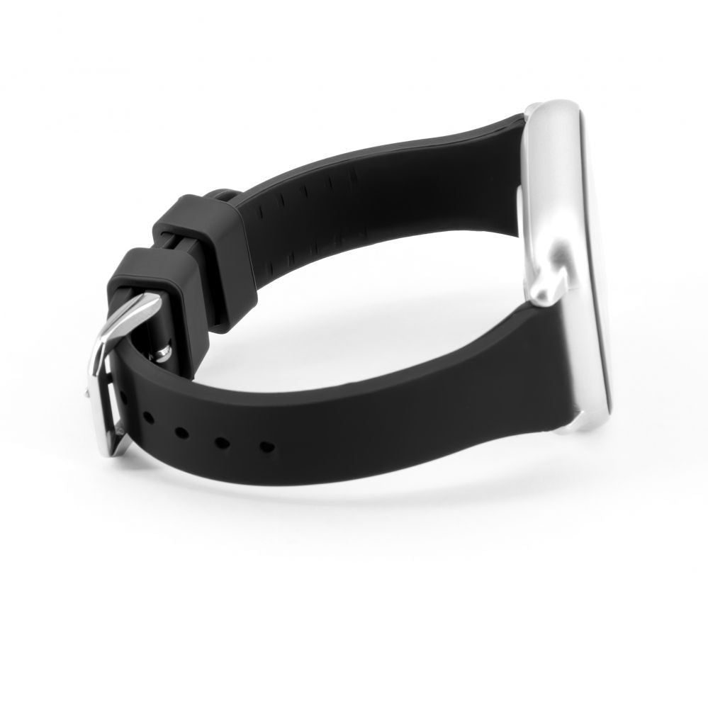 Rihm Connect  20mm T-buckle Silicone Loop Watch Strap (130mm M/L) Black