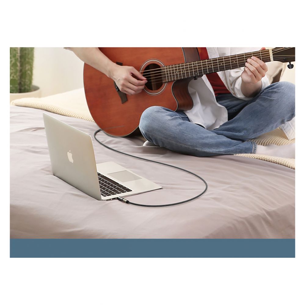 Üleminek Ugreen  Ugreen adapter 3.5mm audio adapter (male) to 6.35mm mini jack (female) gray (AV168) Grey