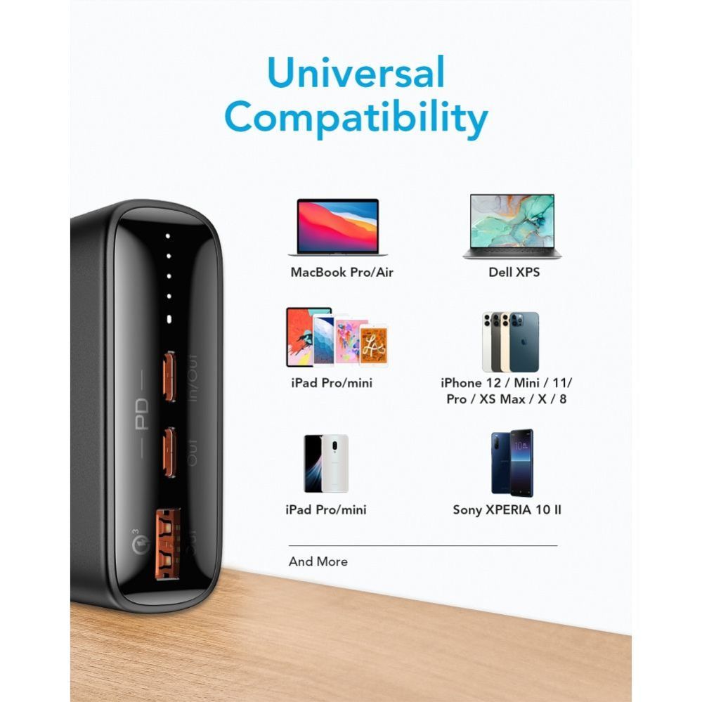 Power bank Veger  Powerbank Veger T100 (W2032C-100) PD QC3.0 5A 100W 20000 mAh black