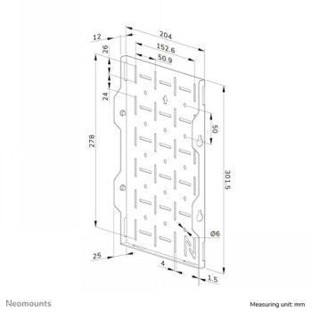 TV bracket NEOMOUNTS BY NEWSTAR  NEOMOUNTS LEVEL-750 AV STORAGE RACK (FOR LEVEL-750 WALL MOUNTS, QUICK INSTALL)