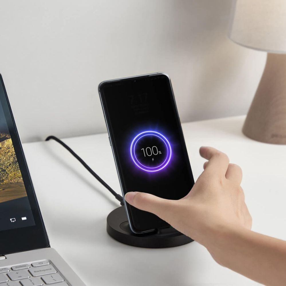 Беспроводное зарядное устройство Xiaomi  Xiaomi Mi 20W Wireless Charging Stand, Black
