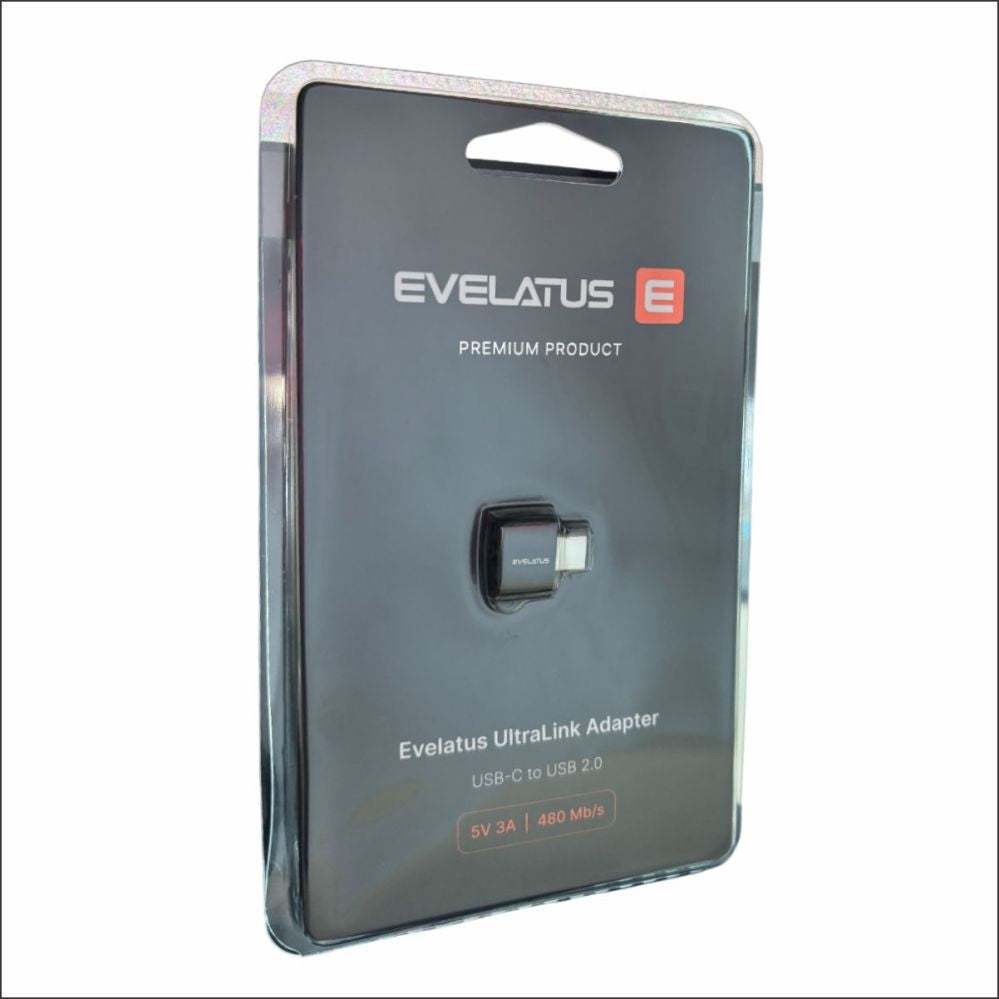 Üleminek Evelatus  Evelatus UltraLink OTG Adapter USB-C to USB 3.0 5V 3A  |  5 Gb/s