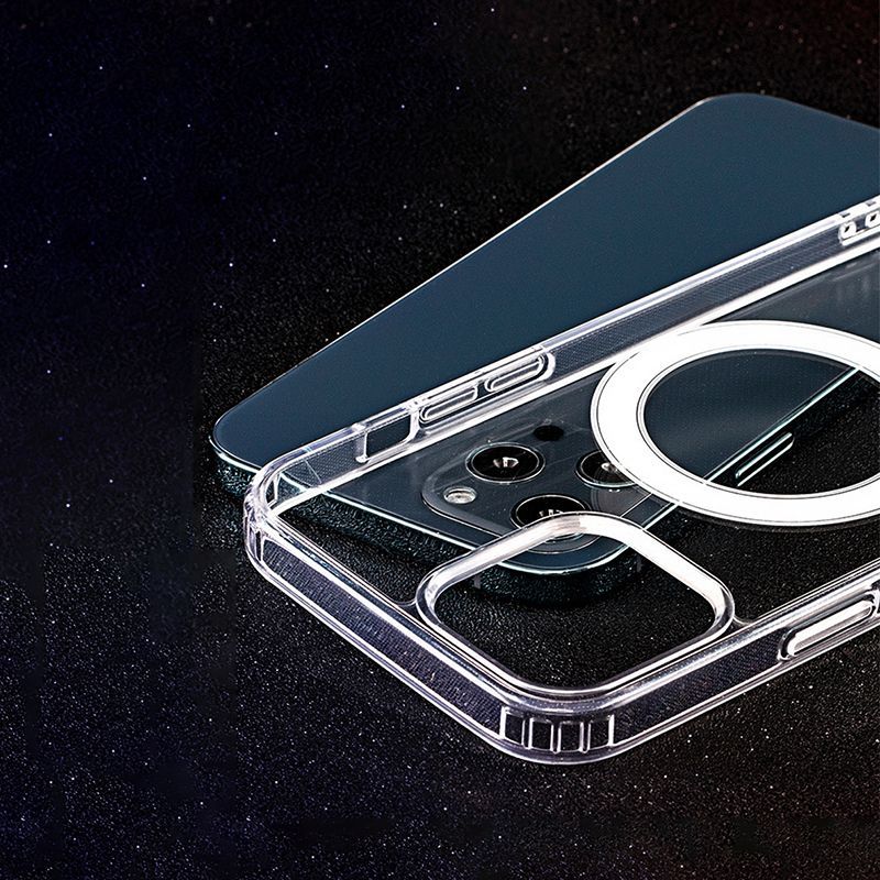 Back panel cover iLike - Anti Shock 1,5 mm Mag case for Samsung Galaxy A17 4G / A17 5G transparent big hole