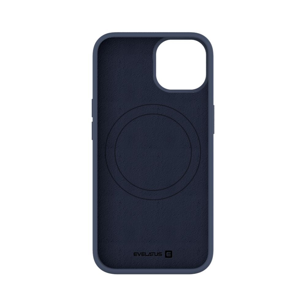 Tagakaaned Evelatus Apple iPhone 14 / 13 Premium Magnetic Soft Touch Silicone Case Dark Blue