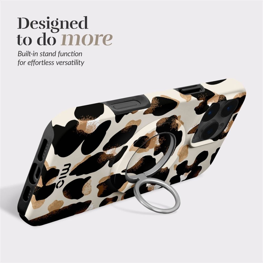 Чехол на заднюю панель Mio  MIO Leopard Magsafe Case Compatible Ring Holder