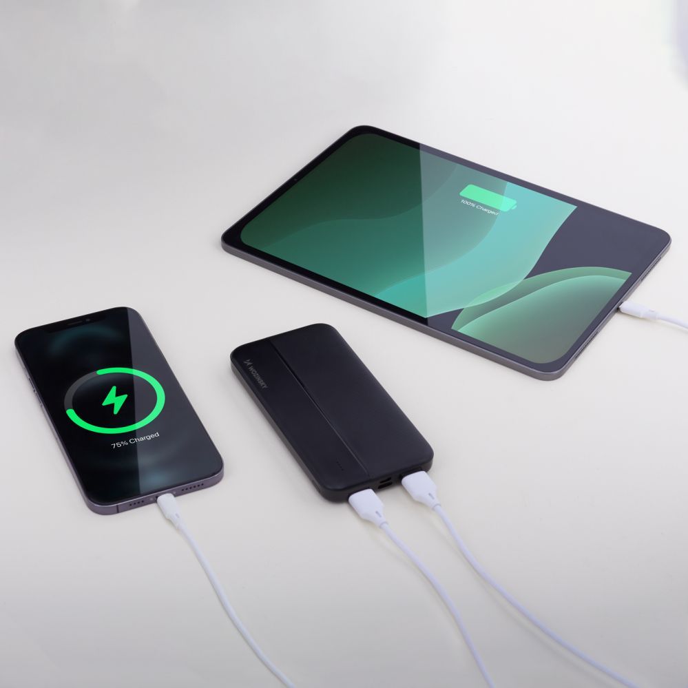 Power bank Wozinsky  Wozinsky powerbank Li-Po 10000mAh 2 x USB black (WPBBK1)