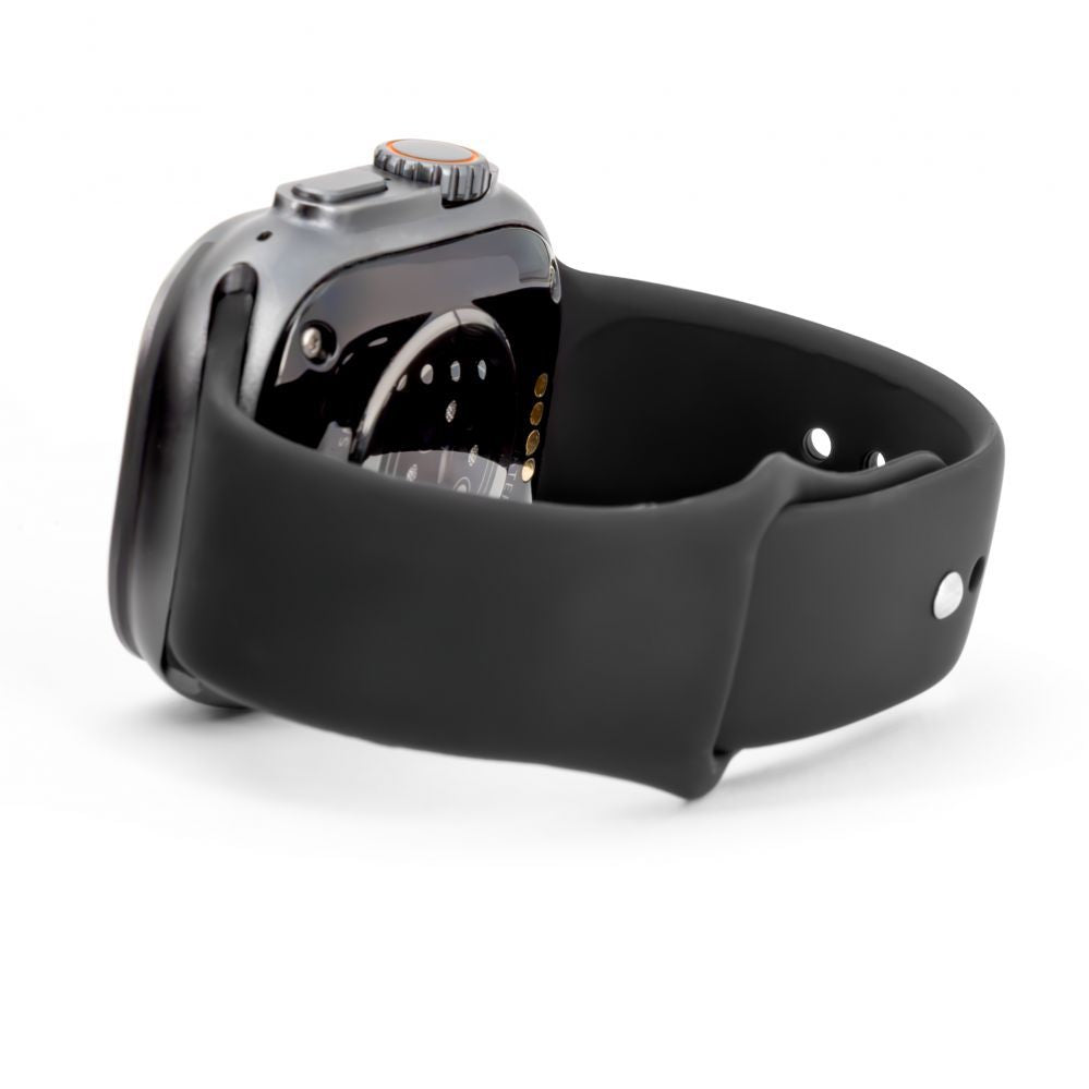 Rihm Connect  Watch 38/40/41mm Silicone Loop Watch Strap (132mm M/L) Black