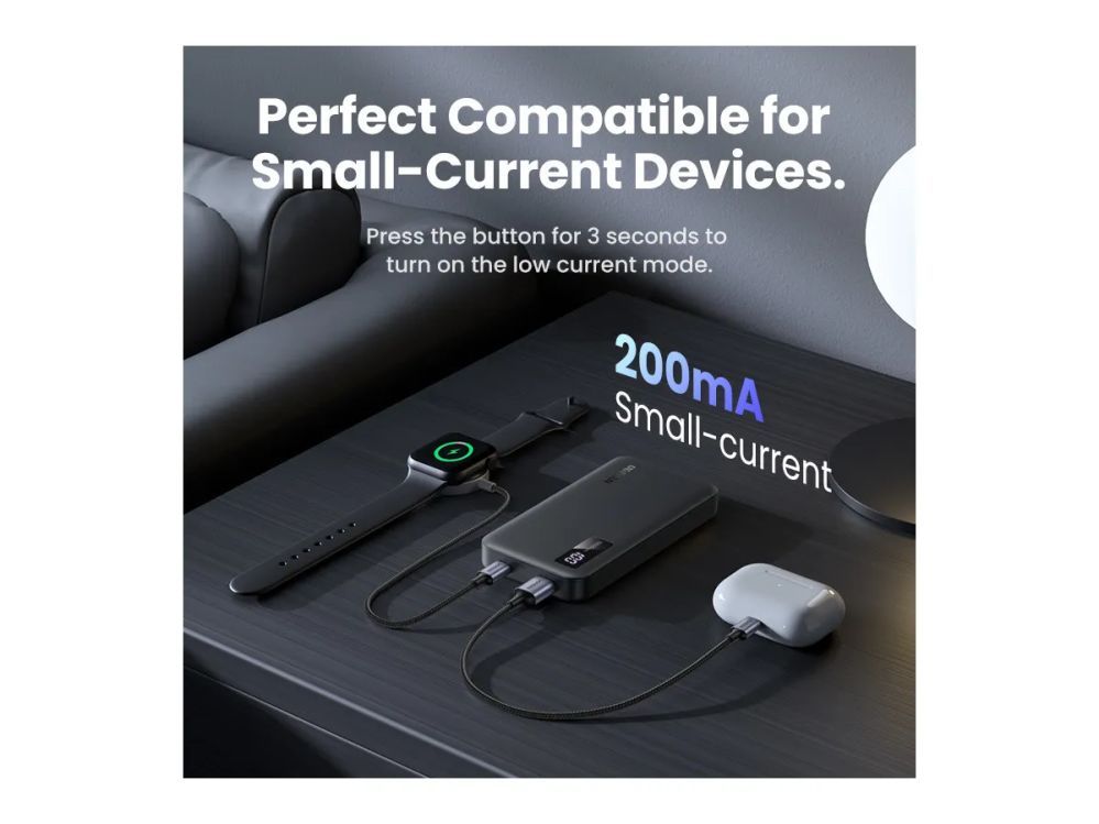 Беспроводное зарядное устройство Ugreen  UGREEN 10000mAh Two-way Fast Charging Powerbank Black Black