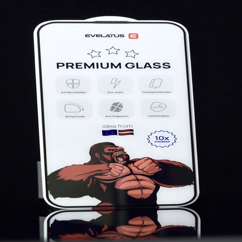 Защитное стекло Evelatus Xiaomi 14 Ultra 2.5D Full Cover Japan Glue Glass Anti-Static Black