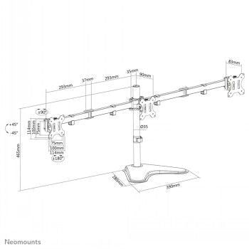 Кронштейн для телевизора NEOMOUNTS BY NEWSTAR  NEOMOUNTS BY NEWSTAR FLAT SCREEN DESK MOUNT (STAND)