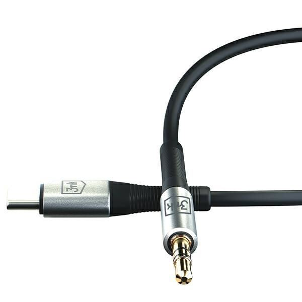 Кабель 3MK  3MK Kabel AUX USB-C - Jack 3,5 mm 1m