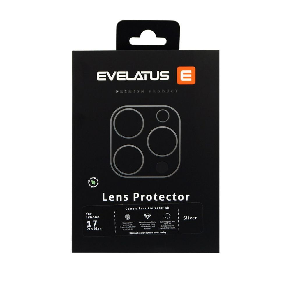 Kaitseklaasid Evelatus Apple iPhone 17 Pro Max Full body camera lens protection premium Silver