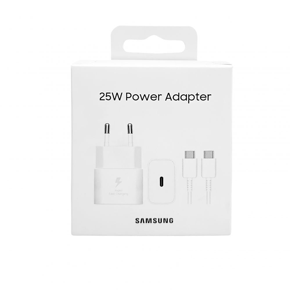 Adaptrid Samsung  Samsung USB-C 25W Travel Charger + USB-C Data Cable EP-T2510XWE White