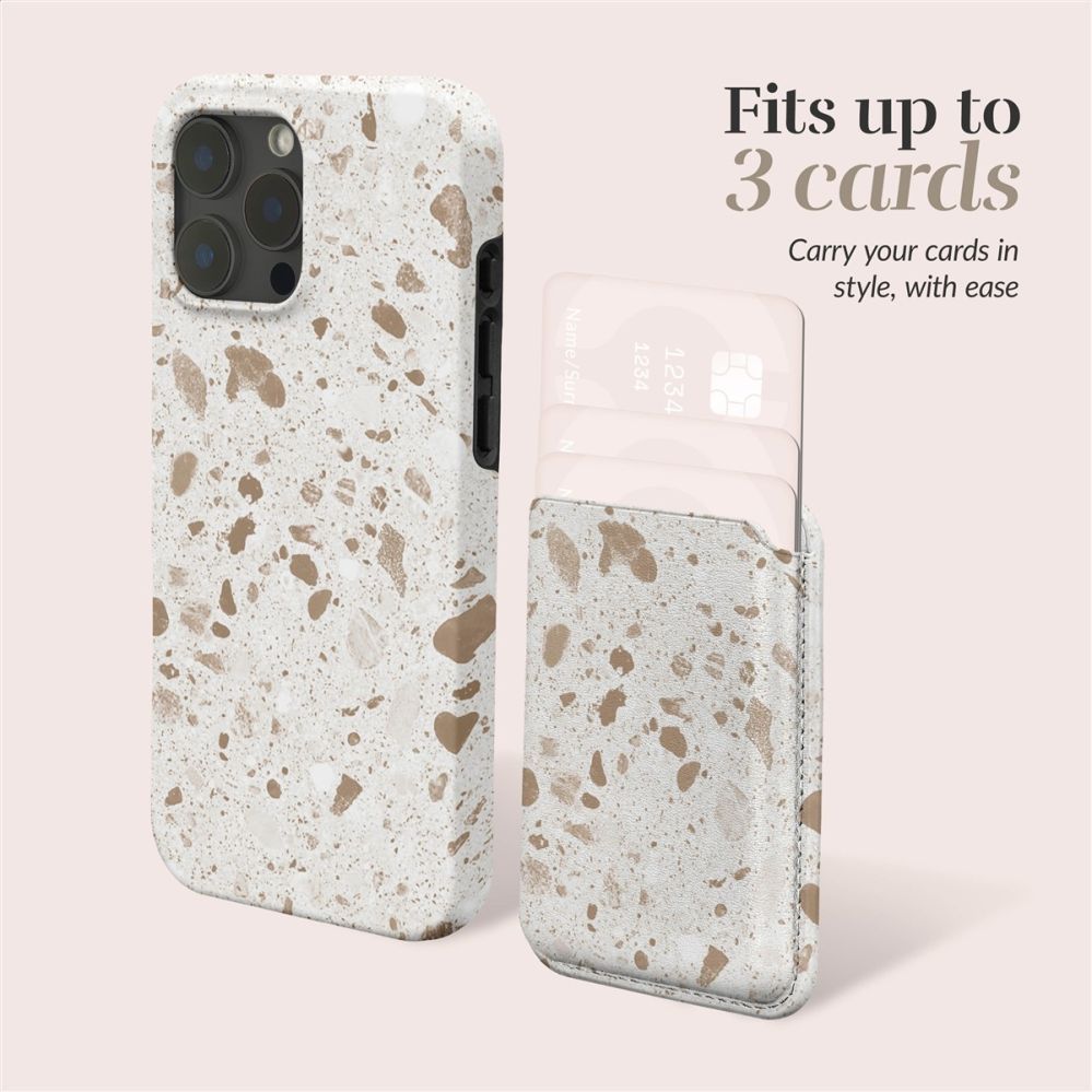 Back panel cover Mio MIO Soft Terrazzo Magsafe Case Compatible Card Holder
