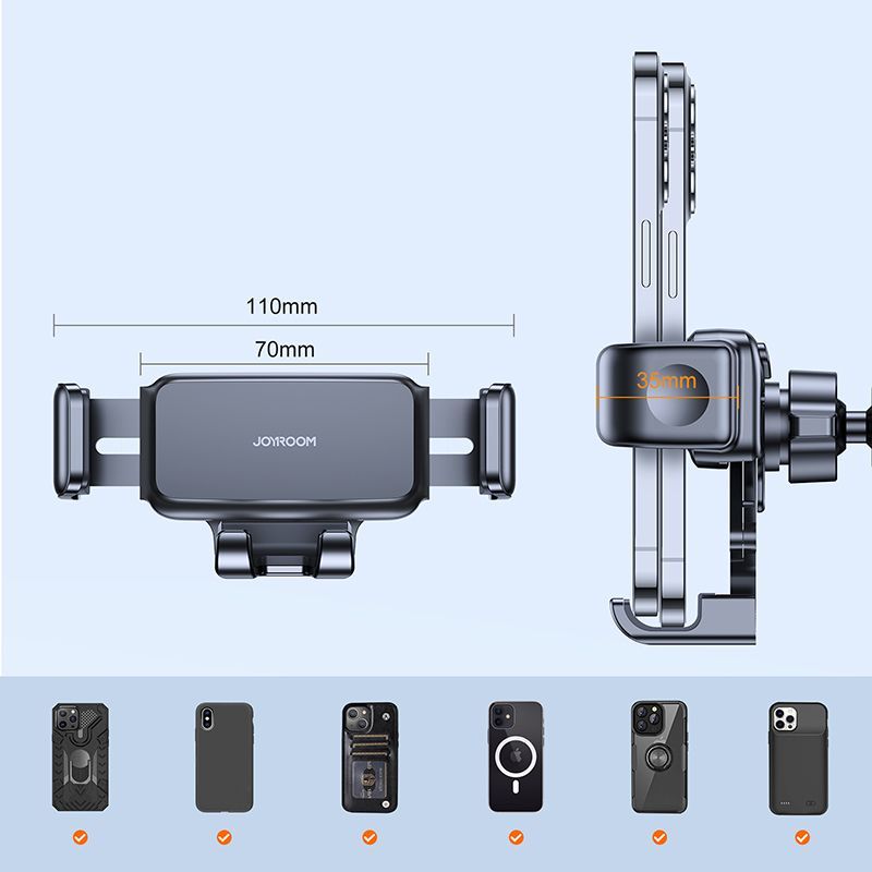 Auto holder Joyroom  Joyroom Car Smartphone Holder for Dashboard Black (JR-ZS283)