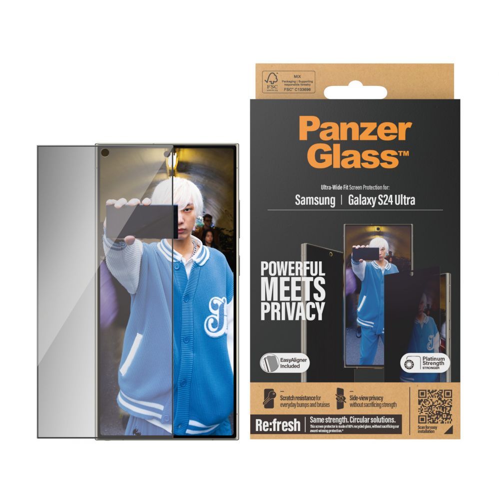 Чехол на заднюю панель PanzerGlass  Privacy Screen Protector Samsung Galaxy S 2024 Ultra | Ultra-Wide Fit wA
