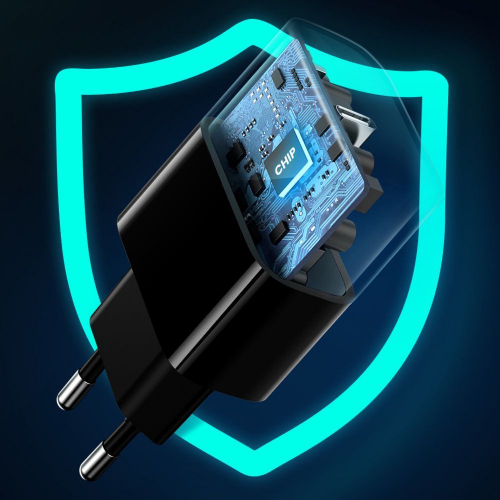 Adaptrid Ugreen  USB wall charger Type C 20W Power Delivery black (10191) Black