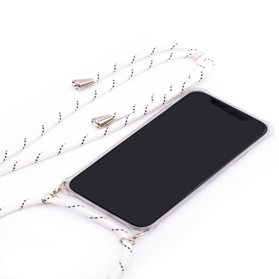 Чехол на заднюю панель Evelatus Samsung A50 Case with rope White Stripes Transparent