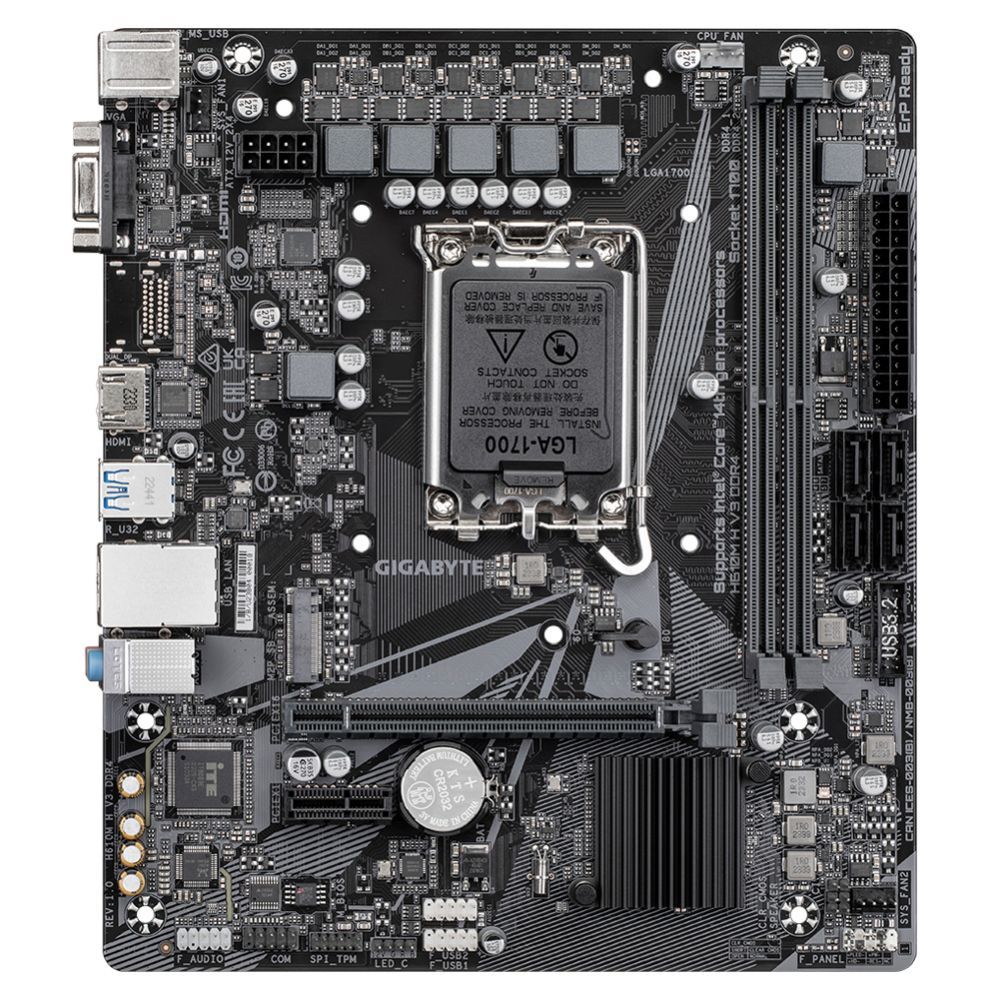 Intel protsessori emaplaat Gigabyte  M/B H610M H V3 DDR4 1.0 |