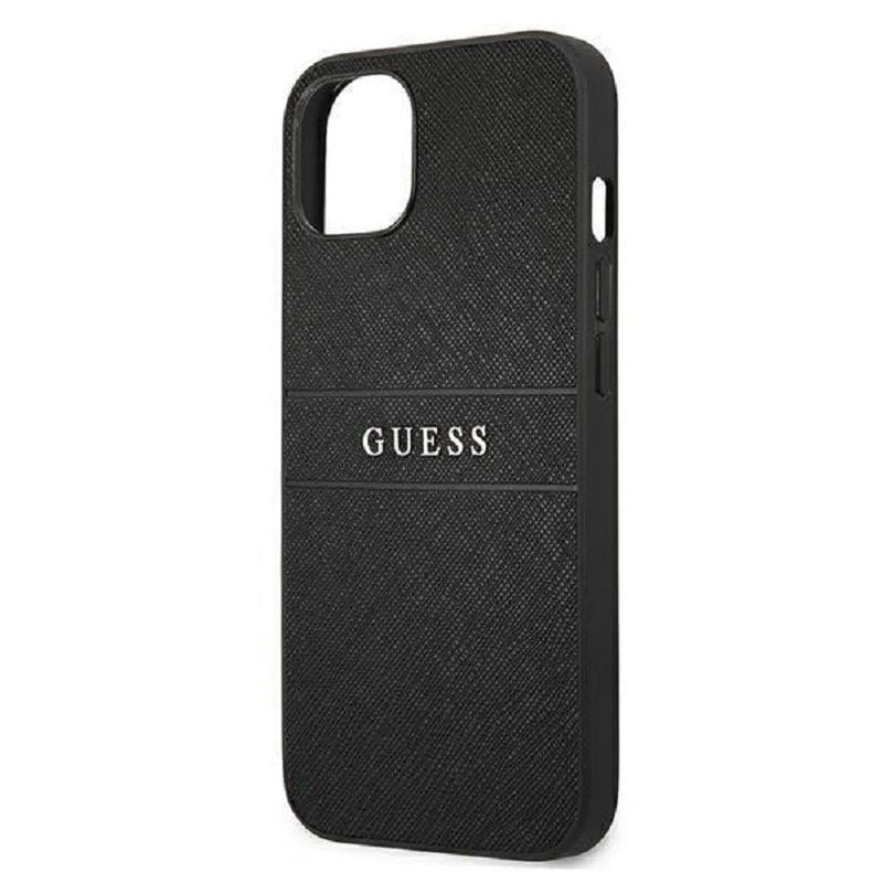 Back panel cover Guess Apple iPhone 13 Mini PU Leather Saffiano Case Black