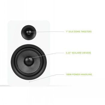 Аксессуары для Bluetooth-колонок KANTO AUDIO  KANTO AUDIO PAIR - PASSIVE SPEAKERS WITH 1" SILK DOME TWEETER AND 5.25" KEVLAR WOOFER - WHITE