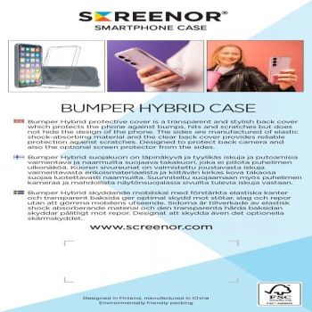 Чехол универсальный карман SCREENOR  SCREENOR BUMPER GOOGLE PIXEL 10 / 10 PRO TRANSPARENT