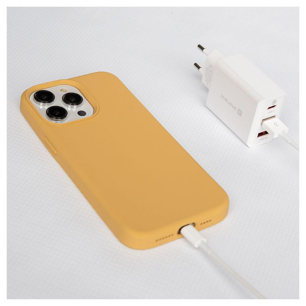 Tagakaaned Evelatus Apple iPhone 15 Pro Max Premium Soft Touch Silicone Case Gold
