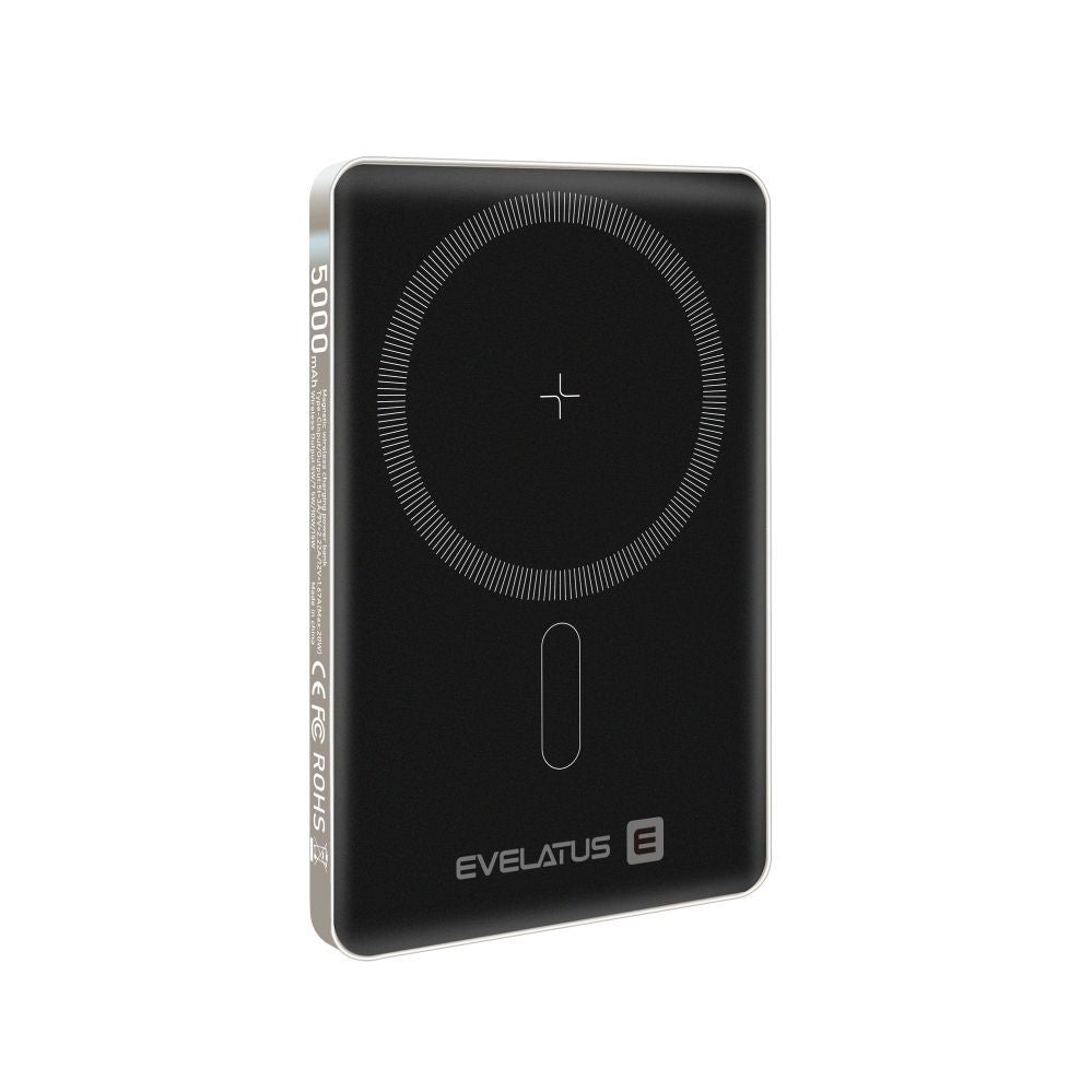 Внешний аккумулятор Evelatus  Evelatus PD20W 5000mAh Power Bank MagLink Elite With Wireless charging EVEP02PBME Grey