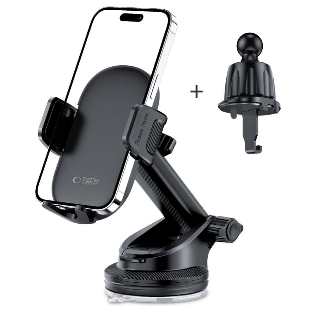 Car holder Tech-Protect Universal Tech-Protect V7 Car Phone Holder for Cockpit/Air Vent - Black