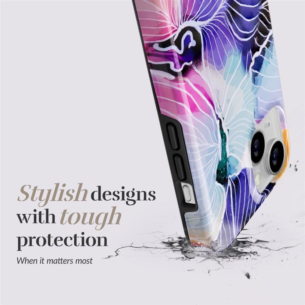 Back panel cover Mio  MIO Flowers Magsafe Compatible for iPhone 16 Pro Max