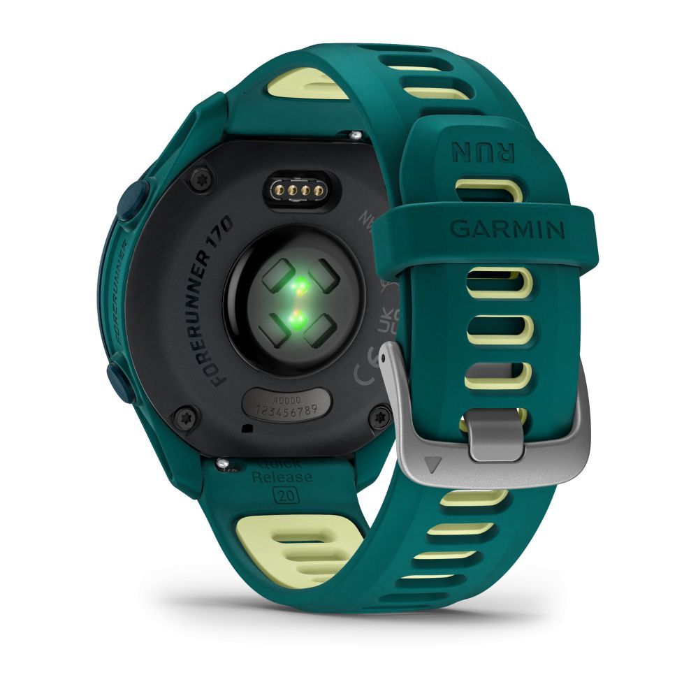 Nutikell Garmin  Forerunner 170 Music, Teal Green with Teal Green/Citron Band