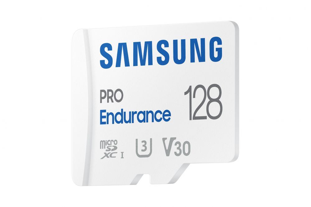 Mälukaardid Samsung  SAMSUNG PRO Endurance MB-MJ128KA/EU 128 GB, MicroSD Memory Card, Flash memory class U3, V30, Class 10, SD adapter