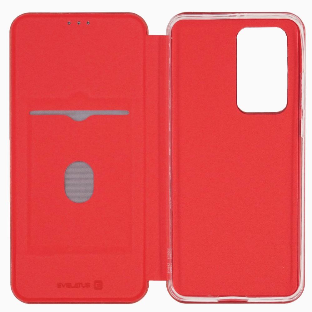 Kaaned - kaaned Evelatus Huawei P40 Pro Book Case Wine Red