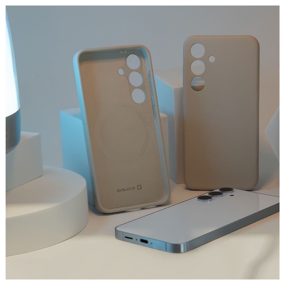 Чехол на заднюю панель Evelatus Samsung Galaxy S24 Premium Magsafe Soft Touch Silicone Case Grey