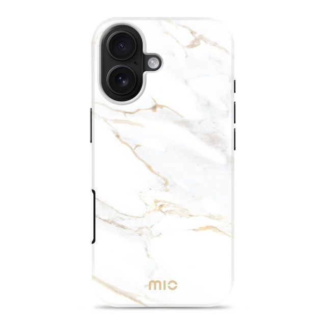 Back panel cover Mio  MIO White Marble Magsafe Compatible for iPhone 17