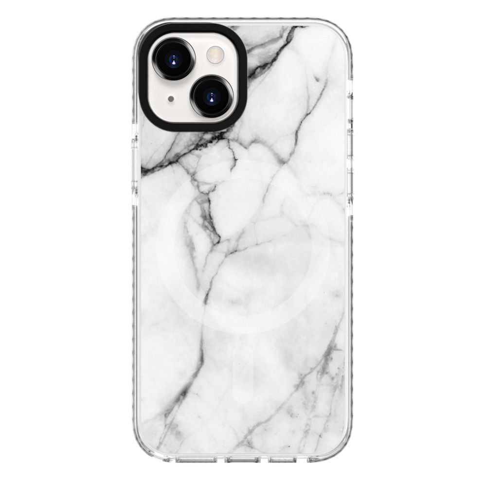 Чехол на заднюю панель Evelatus Apple iPhone 15 PC+TPU With MagSafe Customized Print Marble White