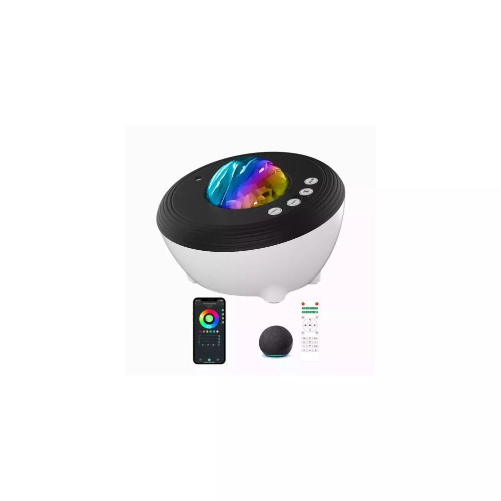 LED Spotlight Elight  J1 Aurora projector with atmosphere sounds & Bluetooth speaker Smart Wi-Fi Bluetooth App control White