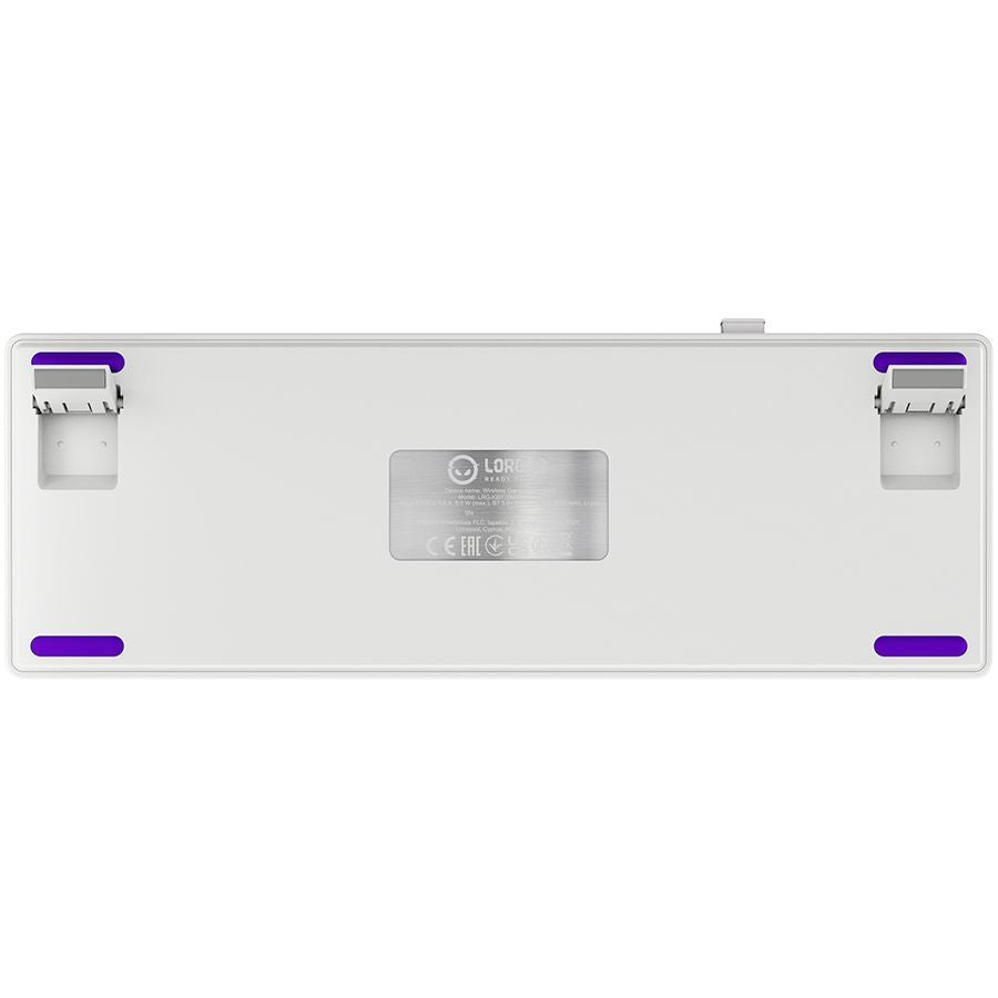 Computer keyboard LORGAR  LORGAR KBP70MW, Wireless 65% Mechanical Gaming Keyboard Pro, White, EN layout