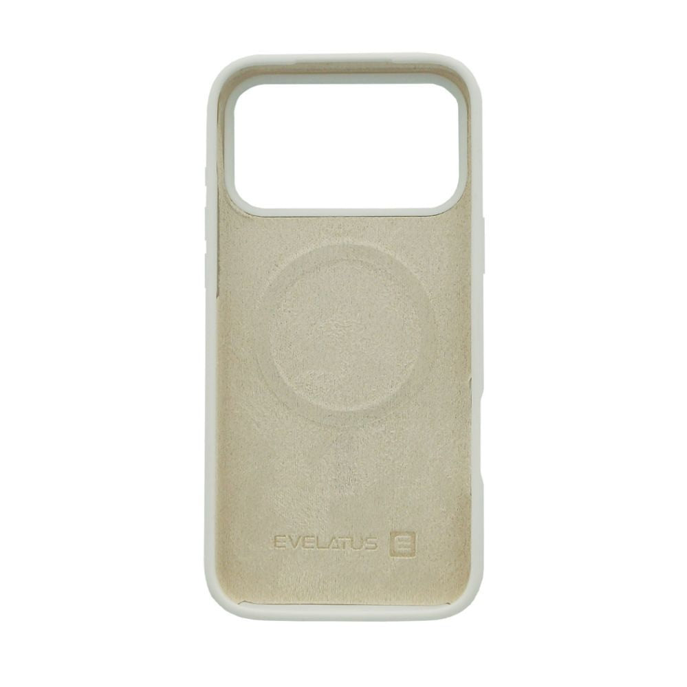 Back panel cover Evelatus Apple iPhone 17 Pro Max Premium Magsafe Soft Touch Silicone Silver