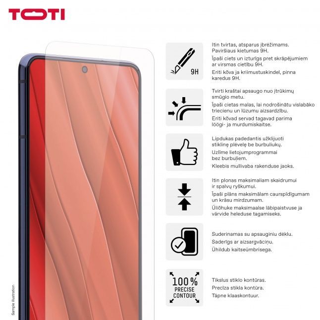 Kaitseklaasid Toti  TEMPERED glass 2D screen protector for Samsung Galaxy S24 Plus/S25 Plus