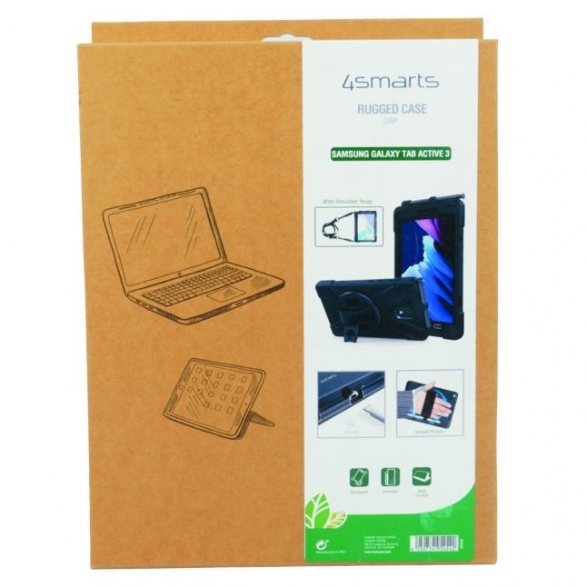 Back panel cover 4smarts  Rugged Case Grip for Samsung Galaxy Tab Active3/ Active5  black