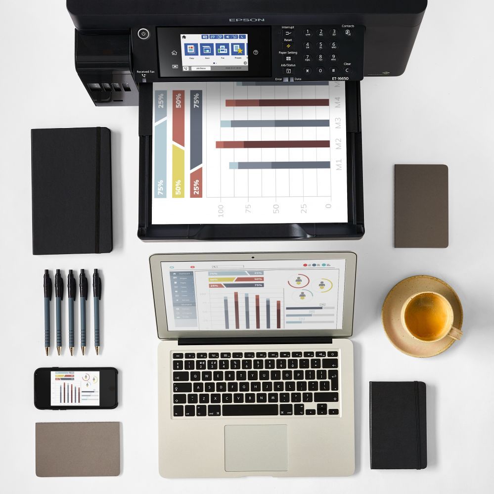 Printerid EPSON  EcoTank L15160 Colour, Inkjet, Multicunctional Printer, A3+, Wi-Fi, Black