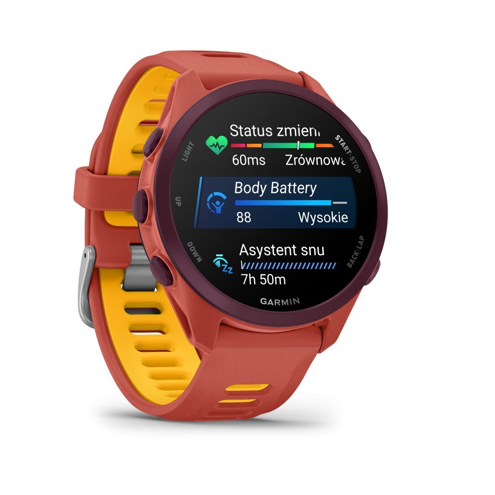 Умные часы Garmin  Forerunner 170 Music, Red Pink with Red Pink/Mango Band