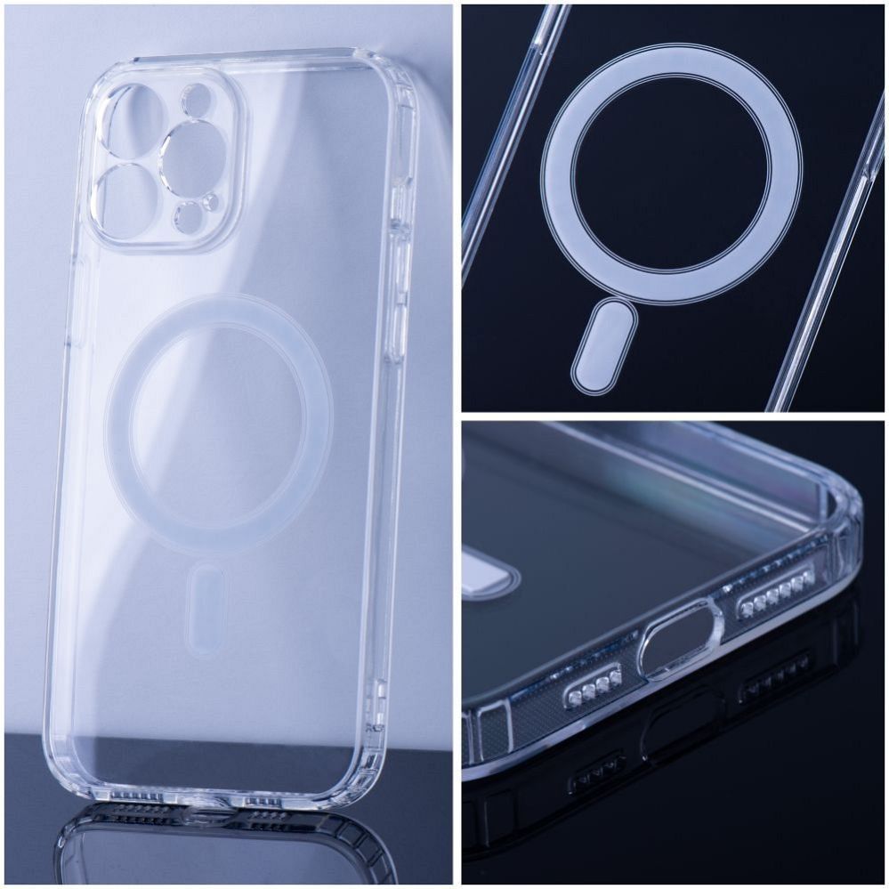 Tagakaaned iLike Apple Case for iPhone 16 PRO Clear Mag Cover (STR) compatible with MagSafe transparent