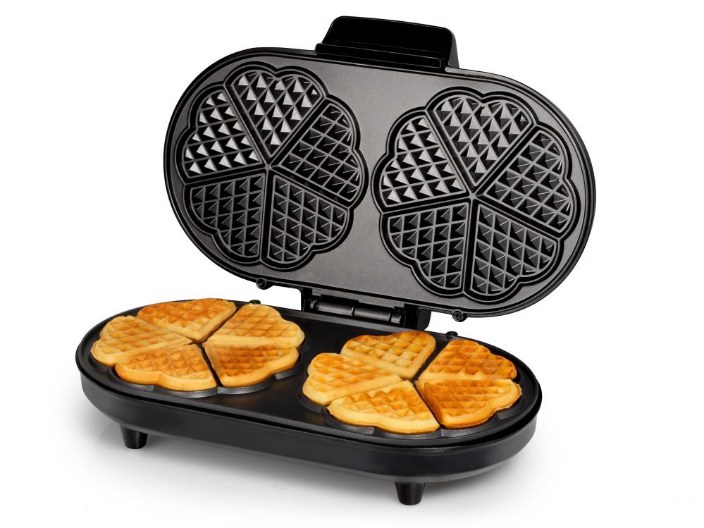 Toster Tristar  Waffle maker WF-2120 1200 W, Number of pastry 10, Heart shaped, Black