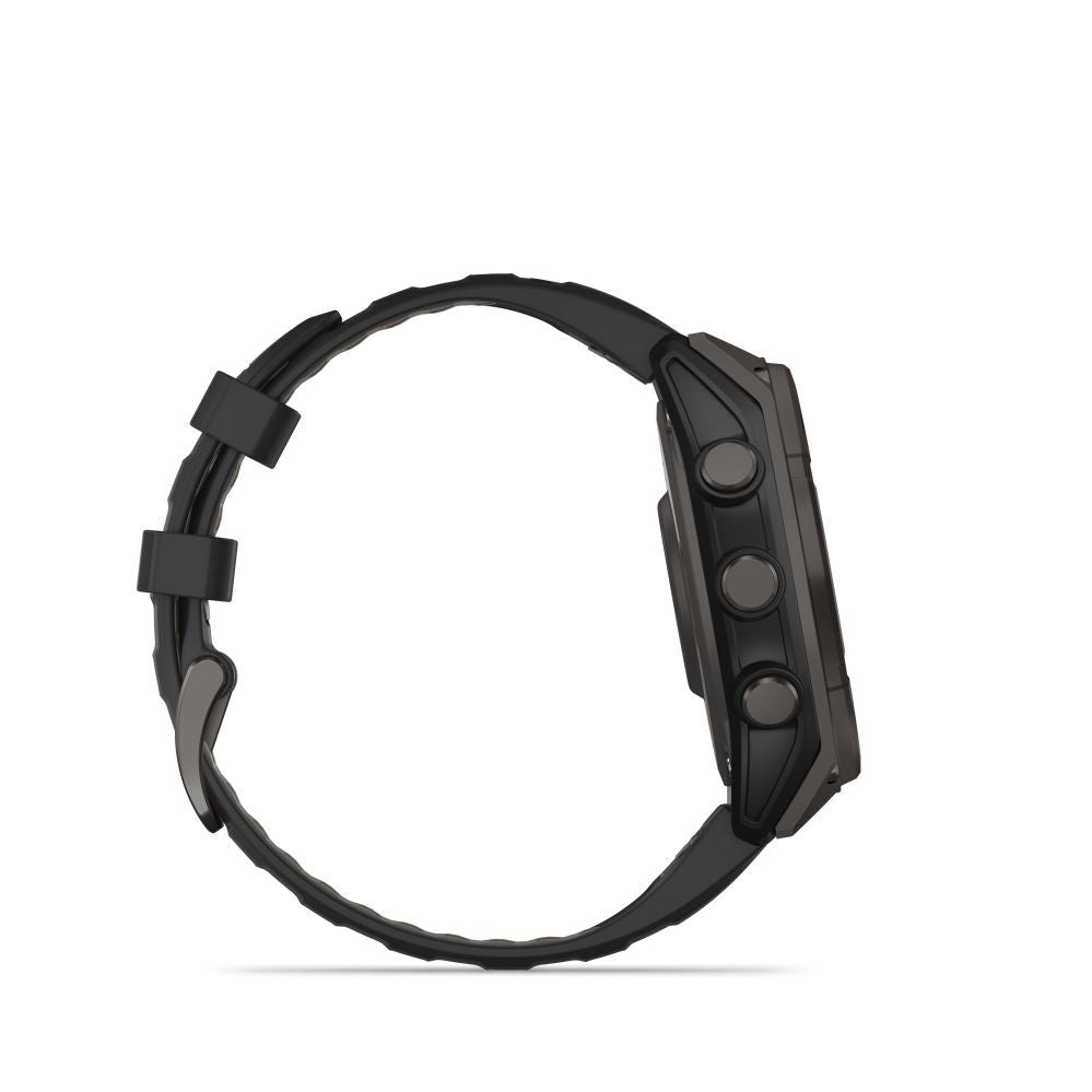 Smart watches Garmin  Fenix 8 – 47 mm, Solar, Sapphire Sapphire, Carbon grey DLC titanium with Black/pebble grey/ 010-02906-11
