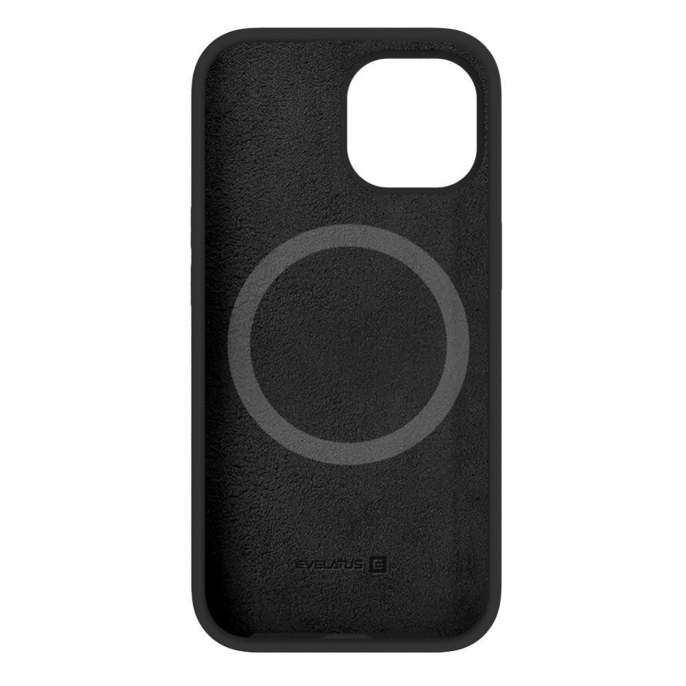 Tagakaaned Evelatus Apple iPhone 15 Premium Magsafe Soft Touch Silicone Case Black