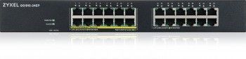 Serverid ZYXEL NETWORKS  ZYXEL GS1915-24EP, 24-PORT GBE, 12 PORT POE, 130 WATT 802.3AT, RACKMOUNT, FANLESS, SMART SWITCH, HYBRID MODE, STANDALONE OR NEBULAFLEX CLOUD (5Y WARRANTY)