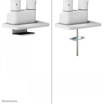 Кронштейн для телевизора NEOMOUNTS BY NEWSTAR  NEOMOUNTS SELECT DESK MOUNT, DOUBLE DISPLAY (TOPFIX CLAMP &GROMMET) WHITE